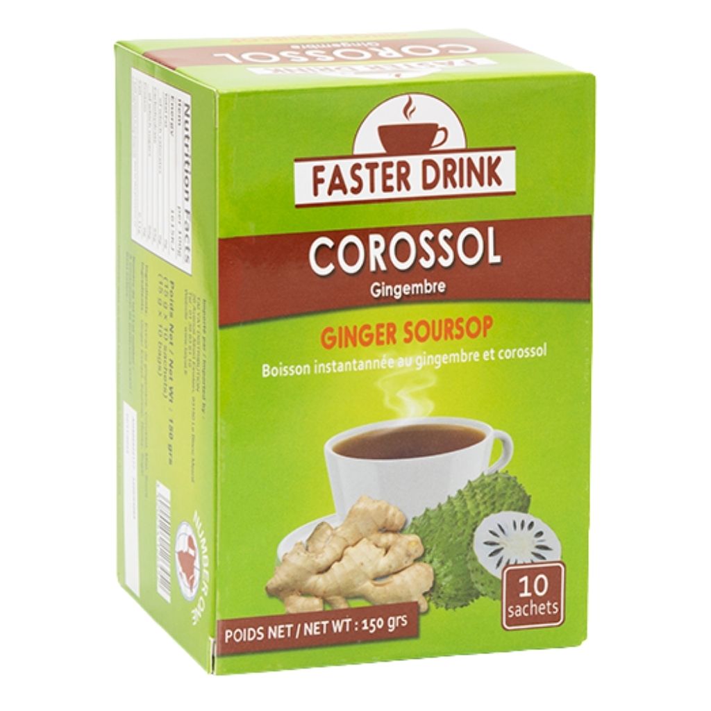 Faster Drink Boisson Instantanée Corossol Gingembre 150g