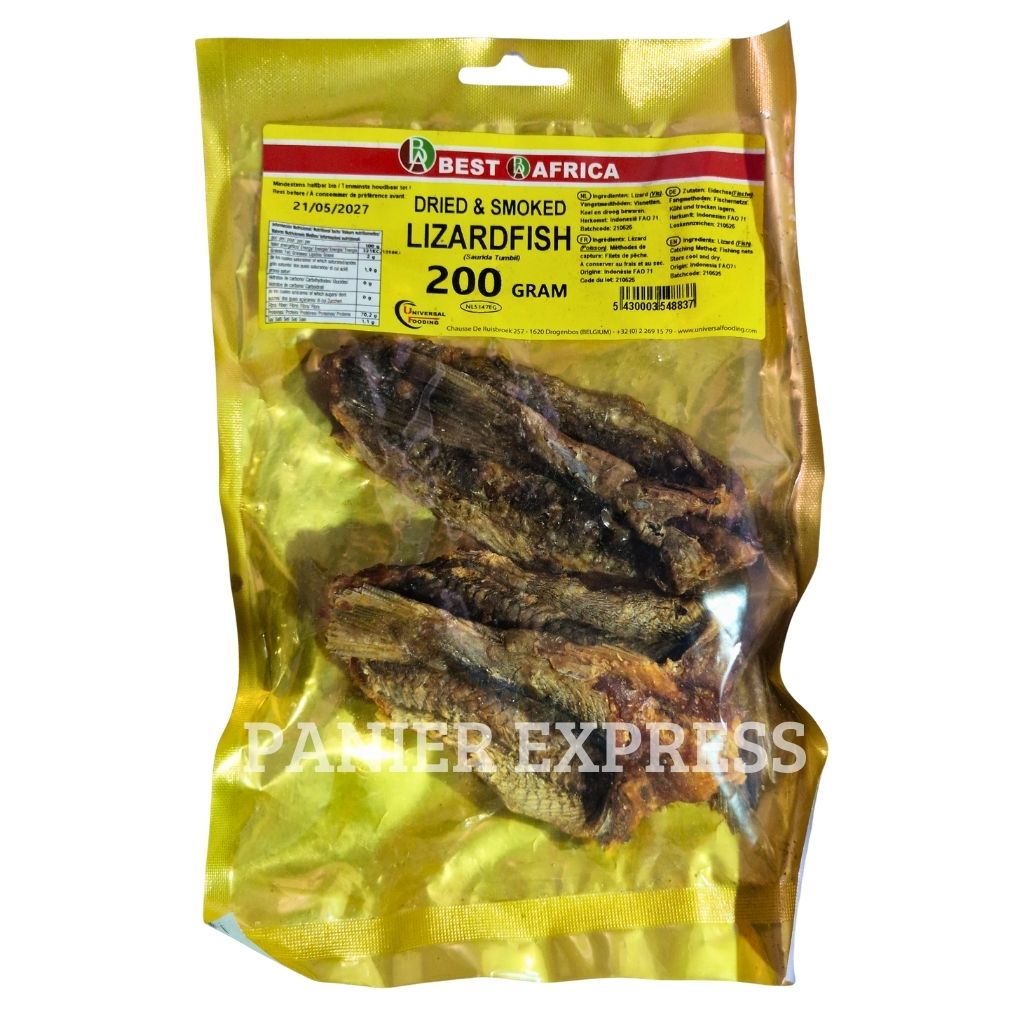 Poisson Lézard Séché et Fumé - 200g Dried & Smoked Lizardfish