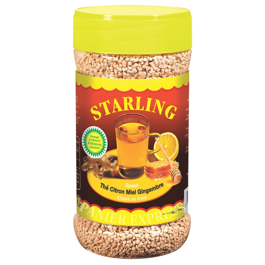 Boisson Instantanée Starling Citron Miel Gingembre 400g - Thé Soluble Tonique et Réchauffant