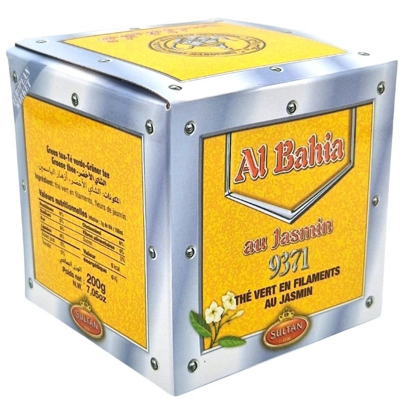 Thé vert | au Jasmin | 9371 Al Bahia | 200g | chun mee | en filament Sultan