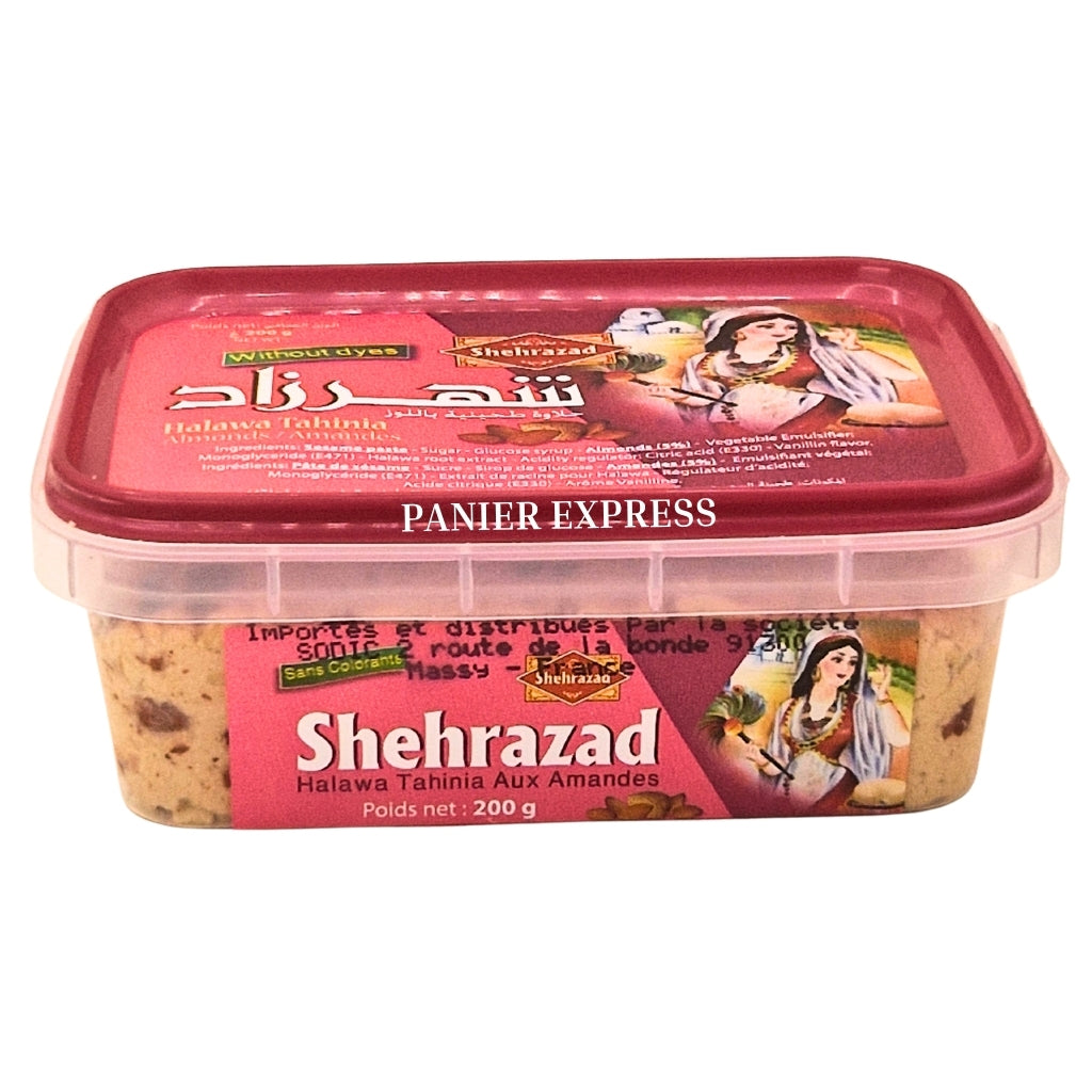 Chamia Halva Amandes Shehrazad 200g – Boîte plastique
