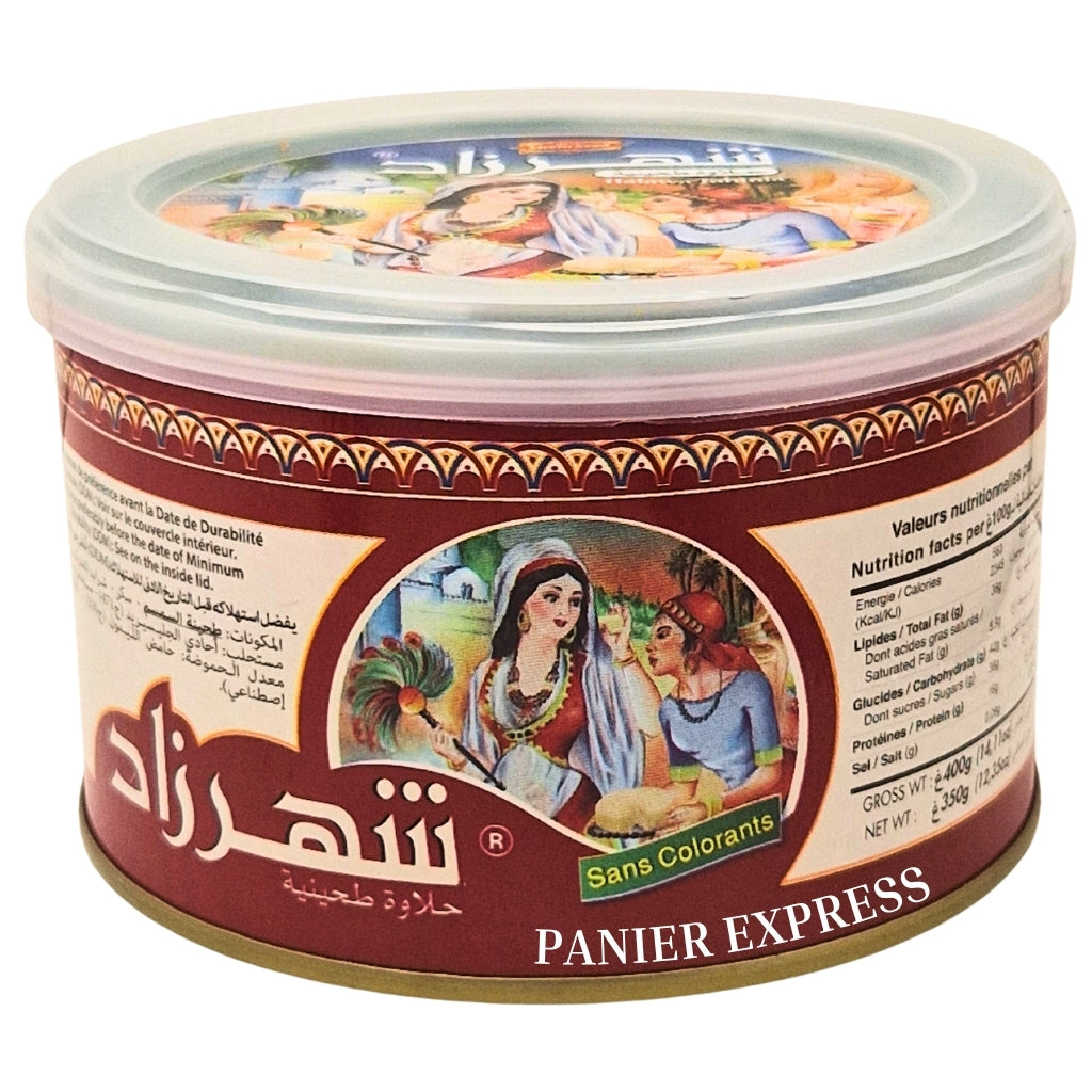 Chamia Halva Amandes Shehrazad 350g – Boîte métallique