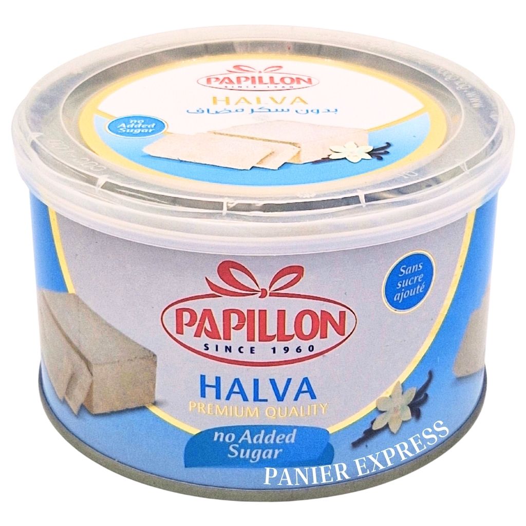 Chamia Halva Nature Light Sans Sucres – Papillon 350 g Boîte Métallique