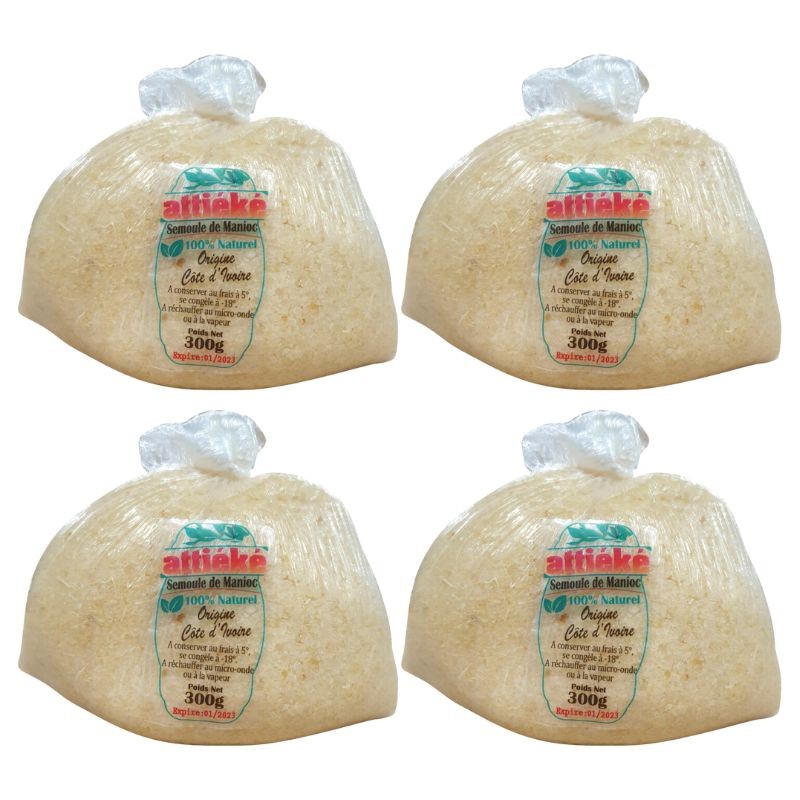 1,5kg | Attiéké Frais de Côte d'Ivoire - Saveur Traditionnelle (1,5kg)