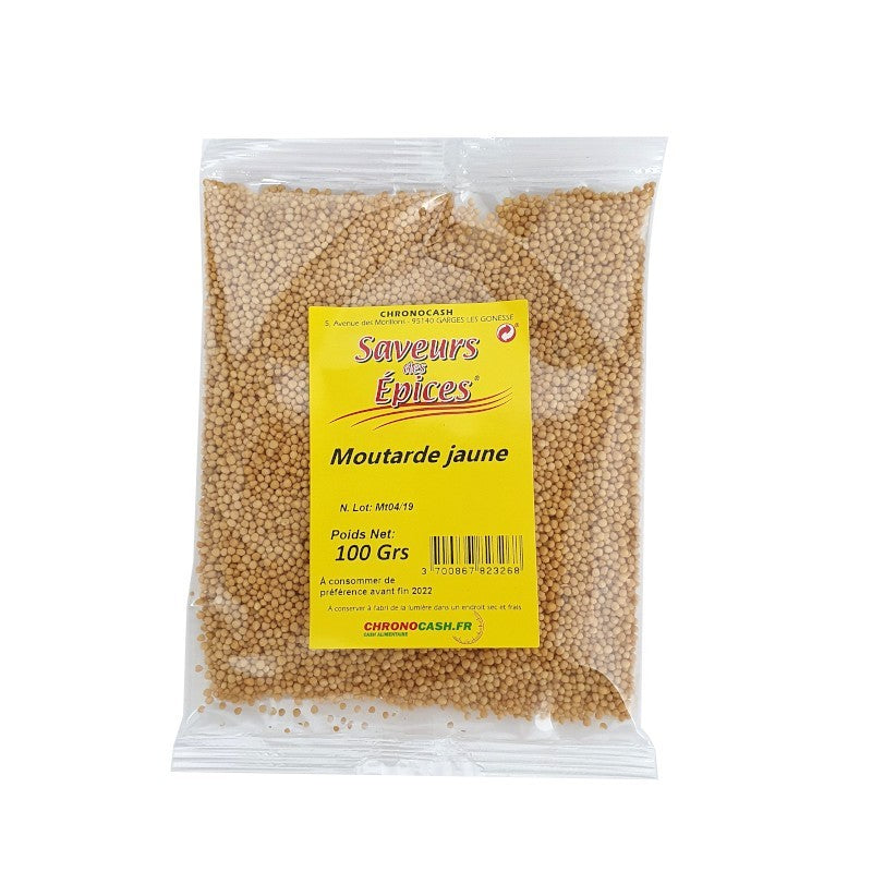 Graine de moutarde jaune 100g entière