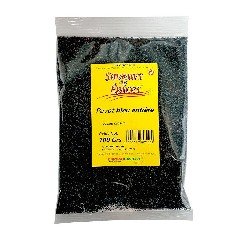 Pavot bleu entier 100g