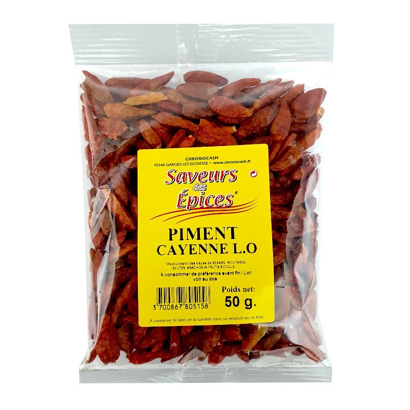Piment fort entier 50g langue d'oiseau pili pili