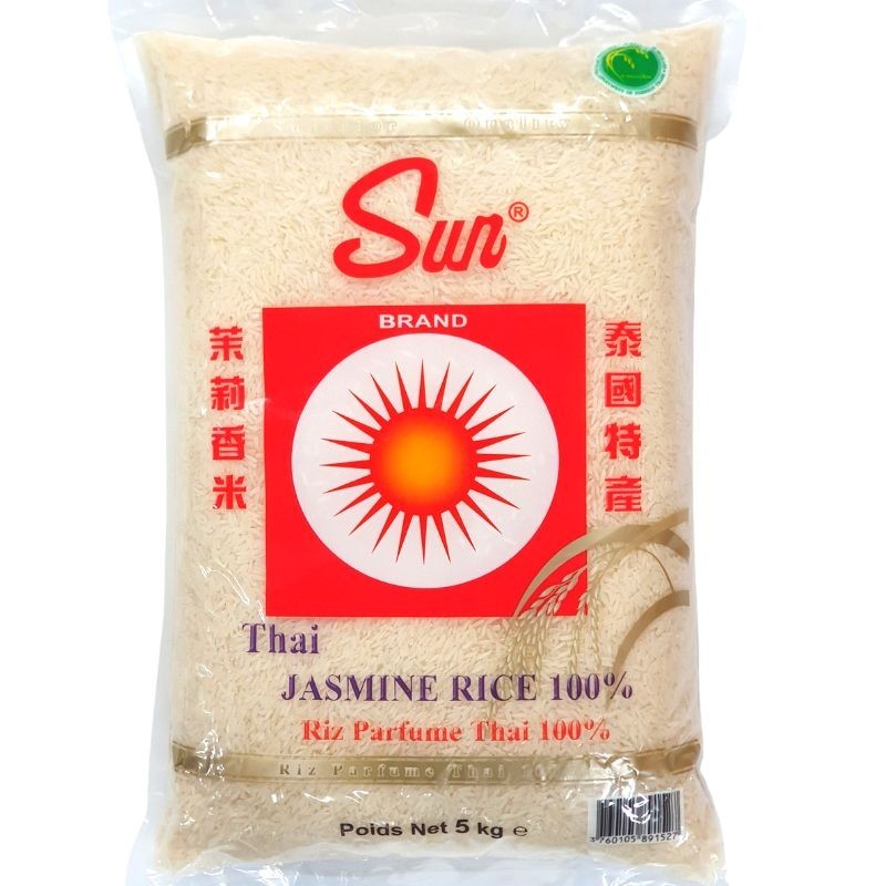Riz long parfumé | Thai Hom Mali 5kg | Sun Brand