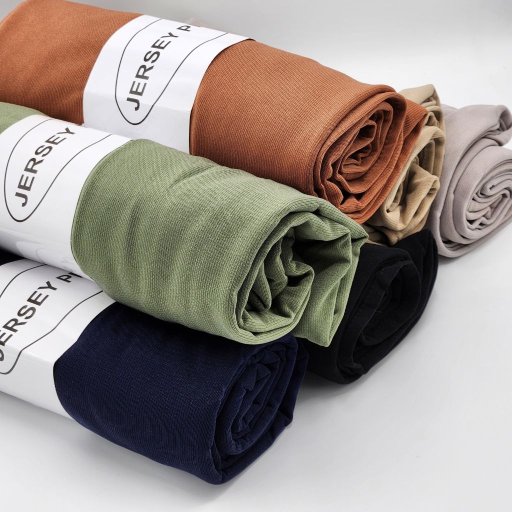 Écharpe Hijab Premium en Jersey Vert Olive