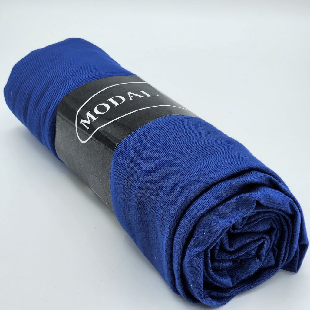 Écharpe Hijab Premium en Modal Bleu électrique