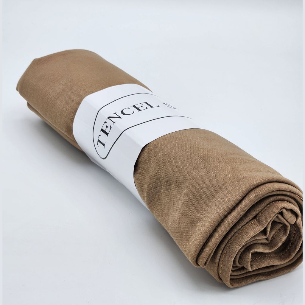 Écharpe Hijab Premium en Tencel Beige Sable