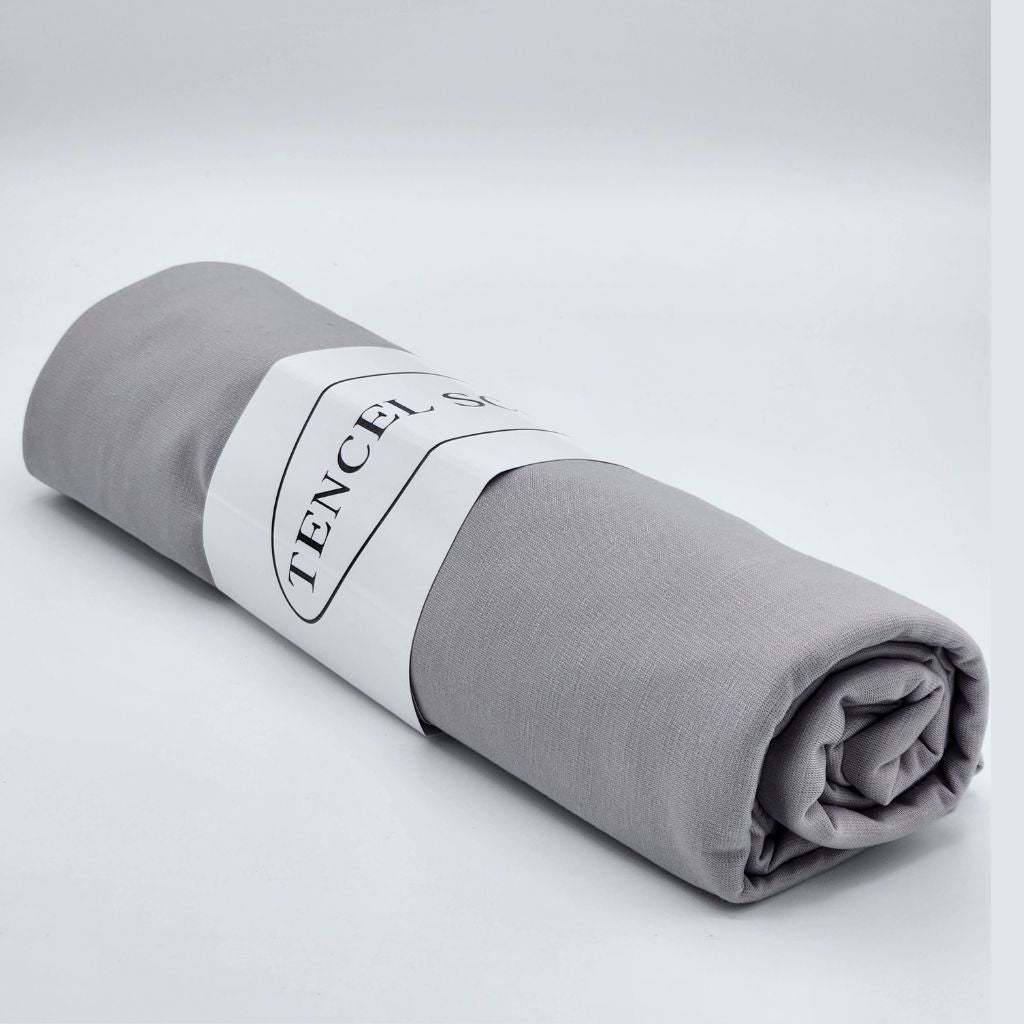 Écharpe Hijab Premium en Tencel Gris Perle