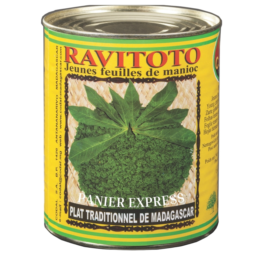 Jeunes Feuilles de Manioc Ravitoto 860g Codal - Plat Traditionnel de Madagascar