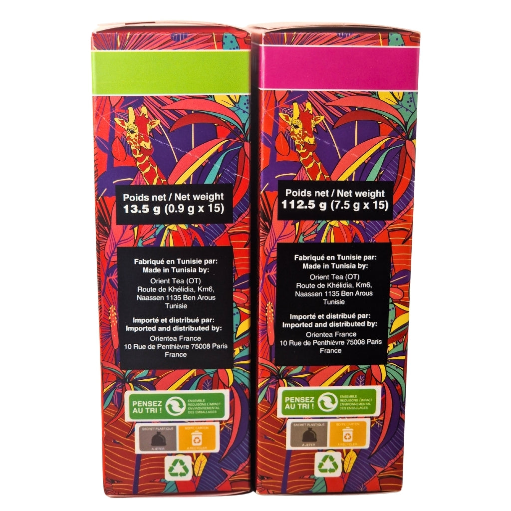 Kyufi Thé Noir Soluble à la Menthe Sucré 15 Sticks (7,5g x 15) - 100% Naturel
