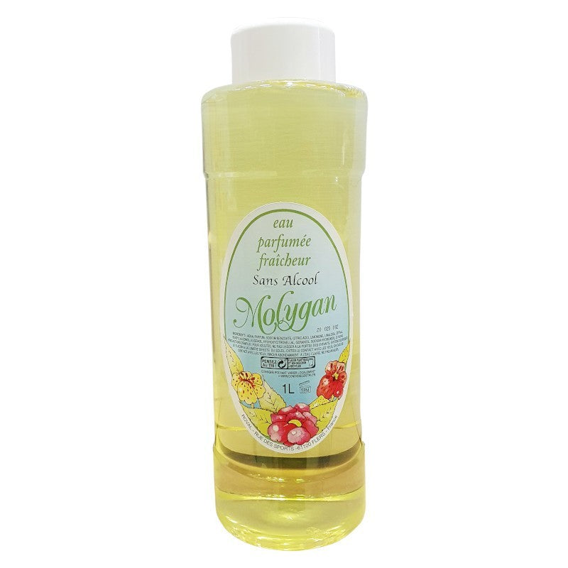 Eau parfumée fraîcheur sans alcool MOLYGAN 1L | Eau de Cologne