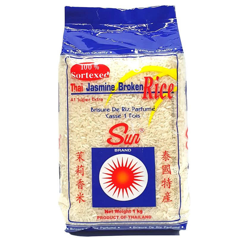 Brisure de riz cassé 1 fois - 1kg - Sun brand