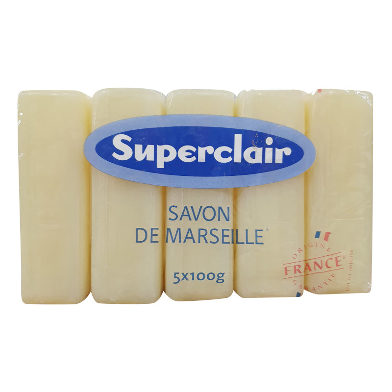 Savon de Marseille solide SUPERCLAIR - 5x100g