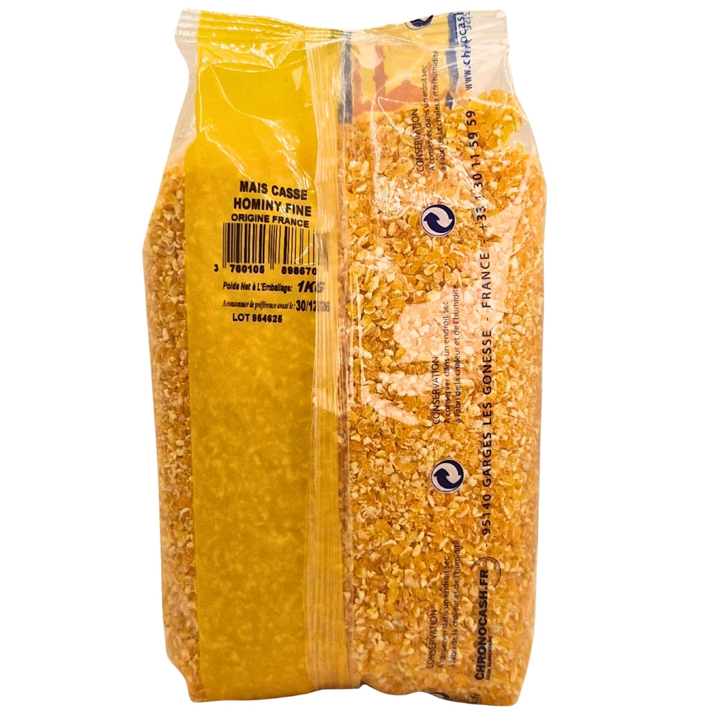 Semoule de Maïs Cassé Hominy Fine 1kg - Produit Traditionnel