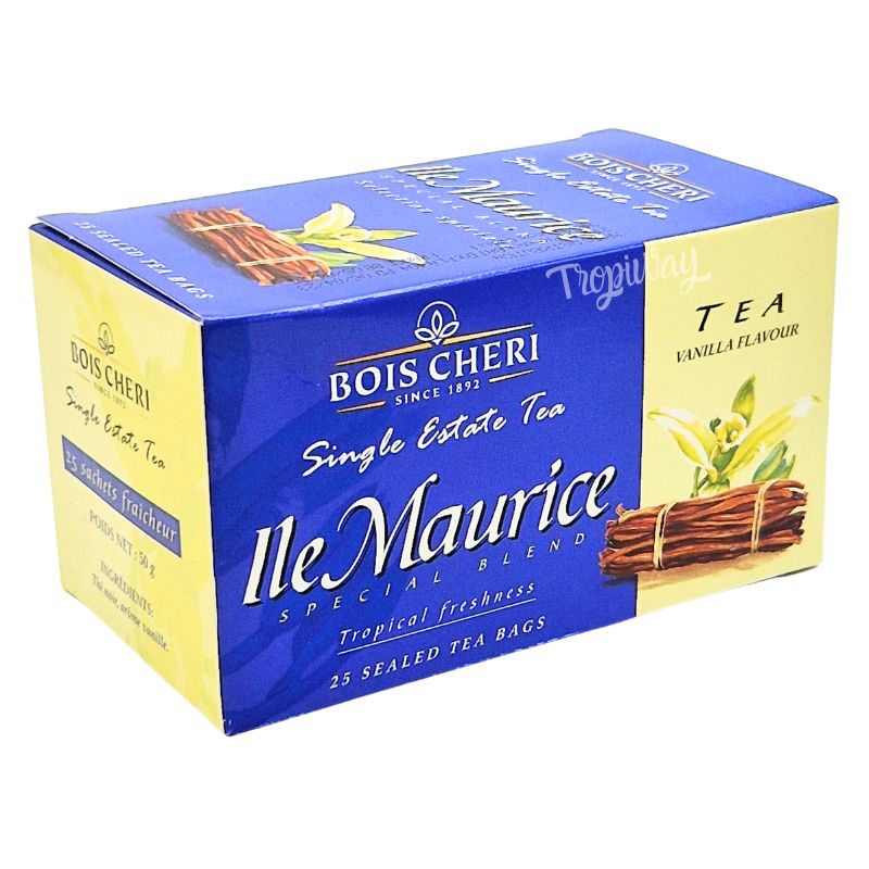 Thé arôme vanille 50g - 25 sachets - Bois Chérie de l’Ile Maurice