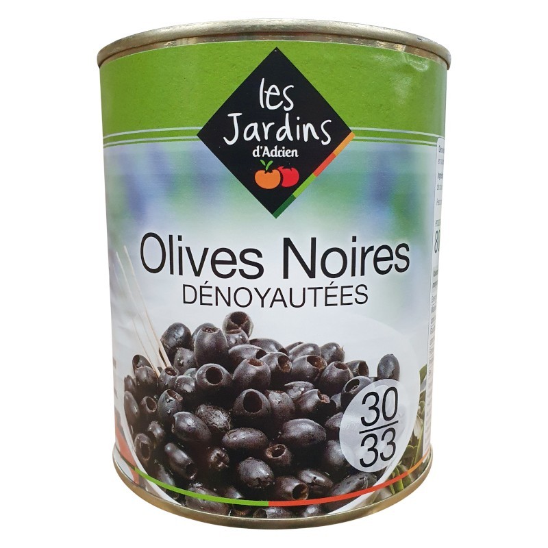 Olives noires dénoyautées JARDIN D'ADRIEN 800g-Conserves et Bocaux-panierexpress