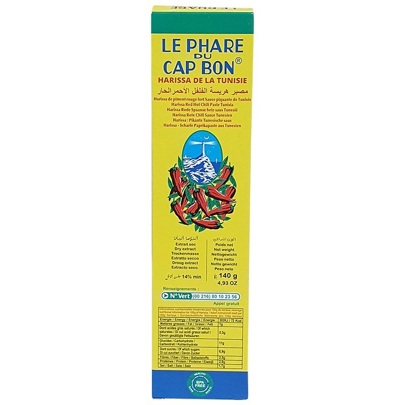 Harissa tube Le Phare Du Cap Bon 140g-Assaisonnement et Condiments-panierexpress
