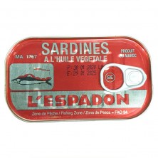 Sardines a l'huile 125g l'espadon-Conserves et Bocaux-panierexpress