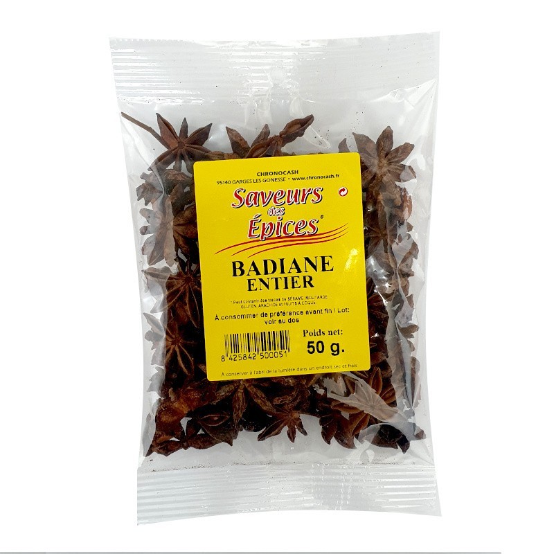 Anis étoile badiane 50g-Assaisonnement et Condiments-panierexpress