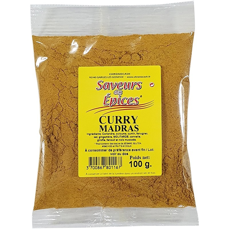 Curry madras - 100g --Assaisonnement et Condiments-panierexpress