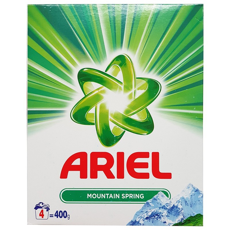 Ariel lessive poudre mountain 400g-Lessive et soin du linge-panierexpress