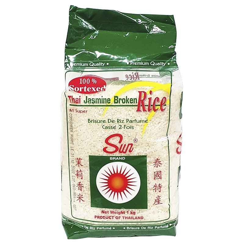 Brisure de riz cassé 2 fois - 1kg - Sun brand-Riz-panierexpress