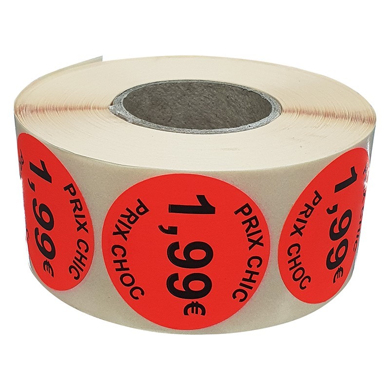 1000 pièces-2 rouleaux d'étiquettes autocollantes rondes transparentes de  25 mm (1″) étiquettes pour emballage - DIAYTAR SÉNÉGAL
