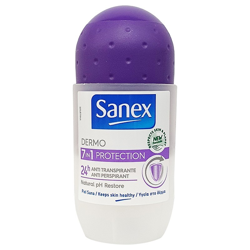 SANEX 7 en 1 PROTECTION roll on déodorant 50 ml-HYGIÈNE ET ENTRETIEN-panierexpress