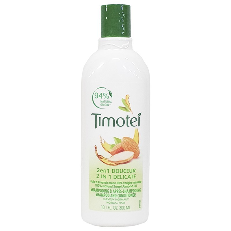 Shampooing 2en1 DOUCEUR huile d'amande douce TIMOTEI 300ml-HYGIÈNE ET ENTRETIEN-panierexpress