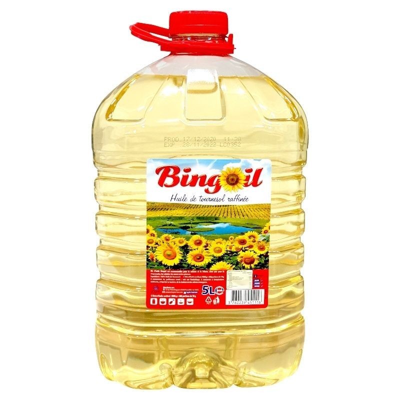 Huile de tournesol - Bingoil - 3x5l-Assaisonnement et Condiments-panierexpress