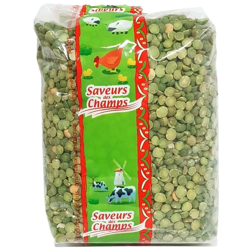 Pois casses vert 1kg-Légumes secs-panierexpress