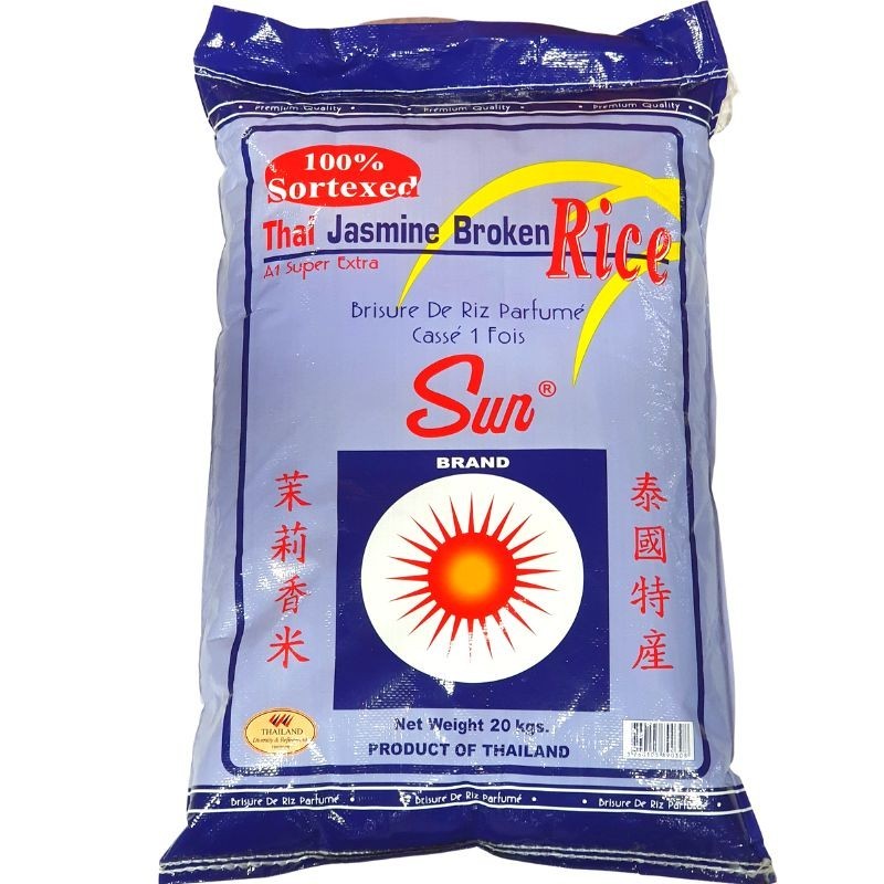Brisure de riz cassé 1 fois - 20kg - Sun brand-Riz-panierexpress