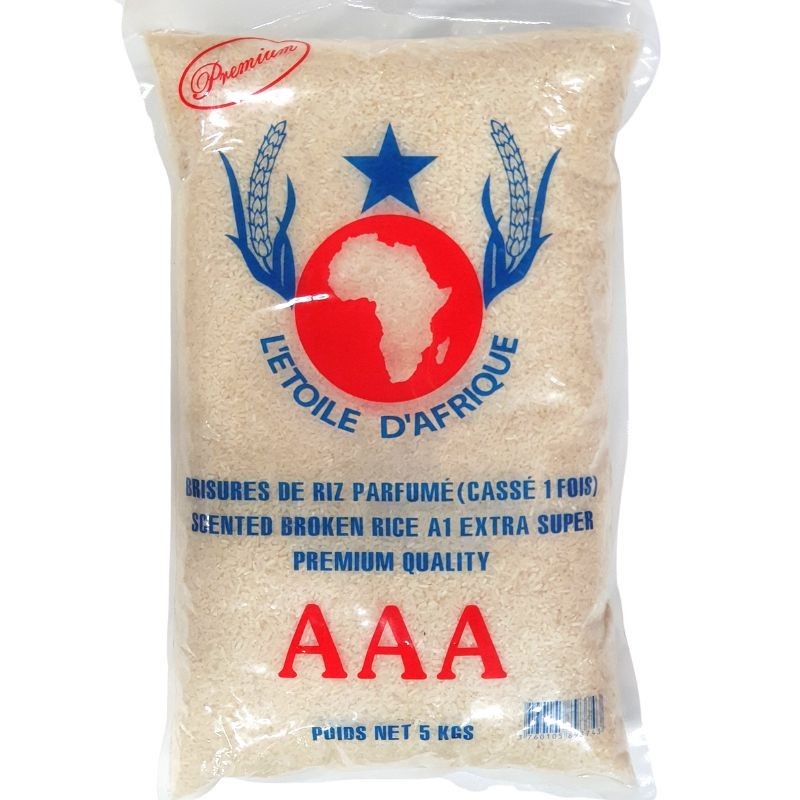 Brisure de riz parfumé cassé 1 fois - 5kg - Etoile d'Afrique-ÉPICERIE-panierexpress