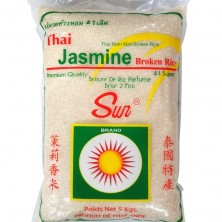 Brisure de riz cassé 2 fois - 5kg - Sun brand