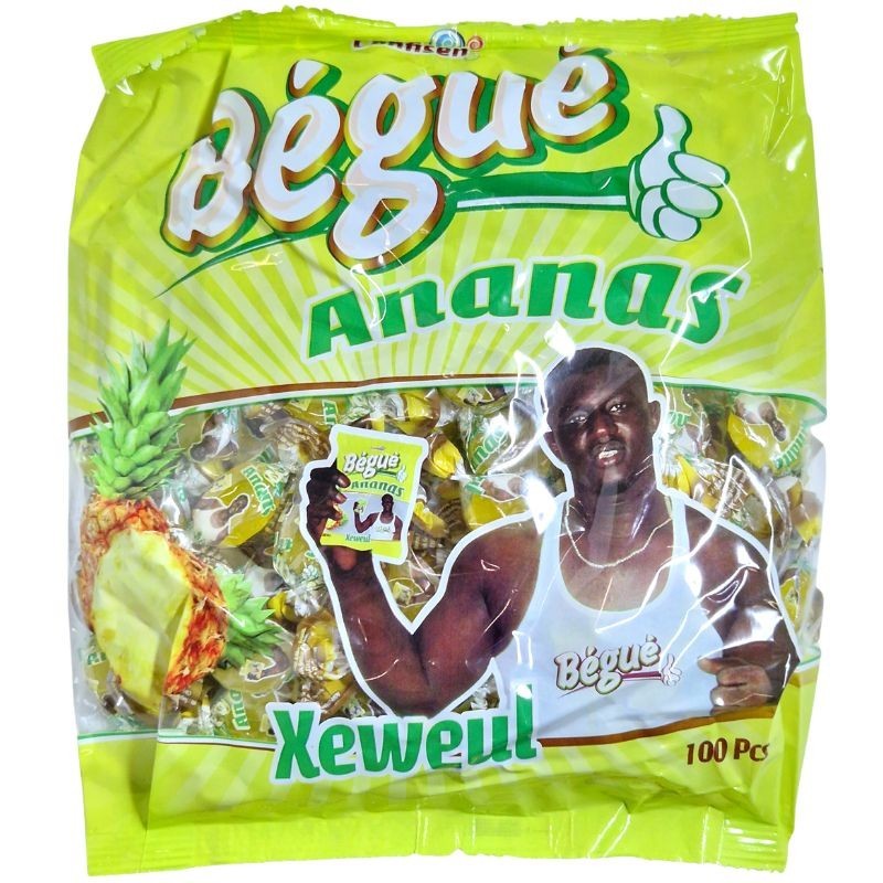 Bonbon Ananas - BEGUE - 100pcs-Biscuits et Gâteaux-panierexpress