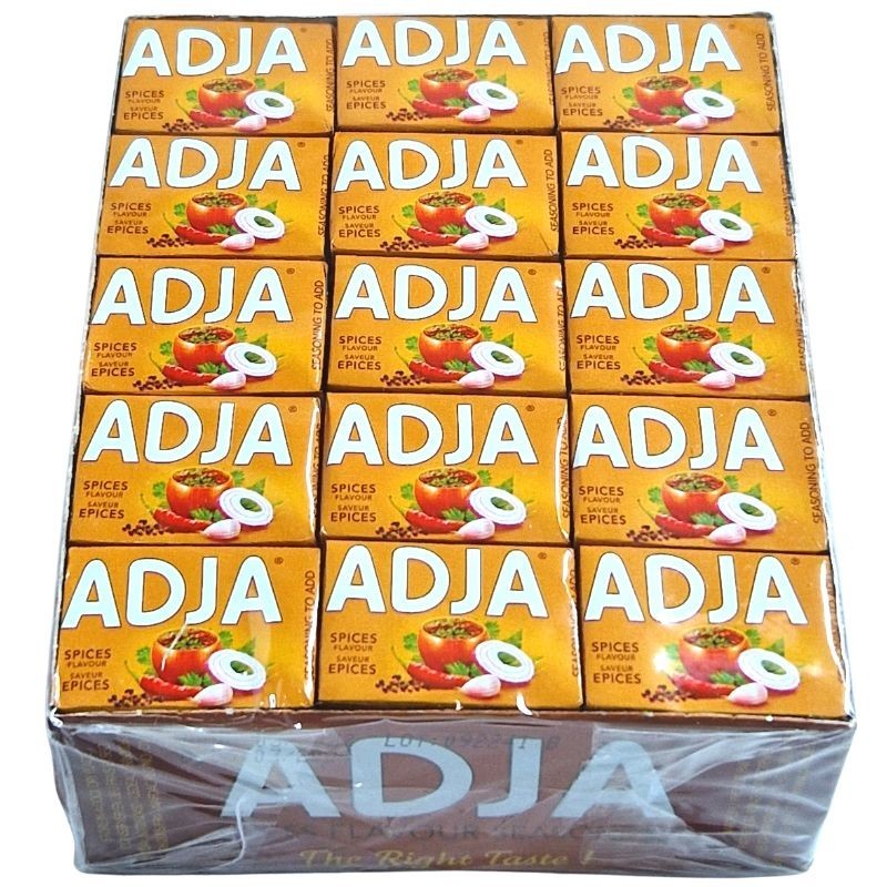 Cube tablette- épices - Adja - 60 x 12g Sénégal-Aide à la cuisine, bouillon-panierexpress