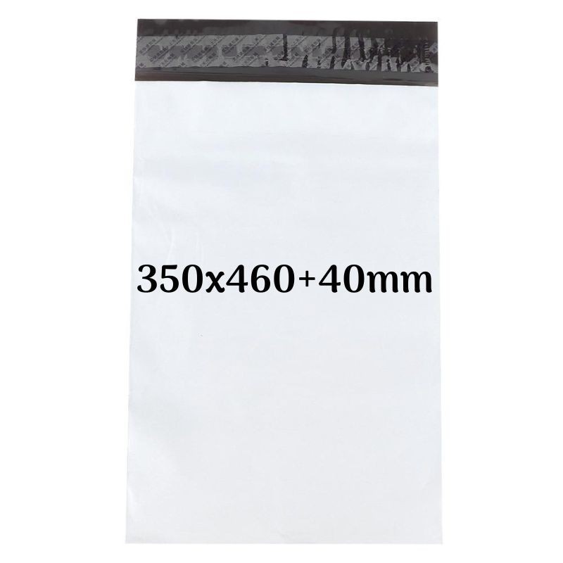 Enveloppes plastique d'expédition opaques 350x460 mm | Légère, solide, inviolable et imperméable | Le Lot de 100--panierexpress