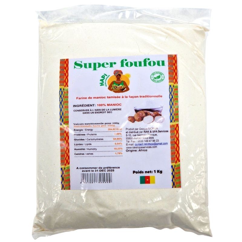 Farine de manioc | 1kg | Bonfoufou-Farines et Céréales-panierexpress
