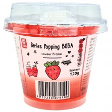 Perles de Popping Boba pour bubble tea Fraise - YAO - 120g