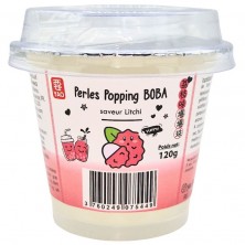 Perles de Popping Boba pour bubble tea litchi - YAO - 120g