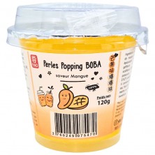 Perles de Popping Boba pour bubble tea mangue - YAO - 120g