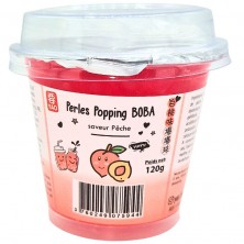 Perles de Popping Boba pour bubble tea pêche - YAO - 120g
