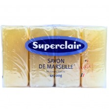 Savon de Marseille solide SUPERCLAIR - 4x200g -