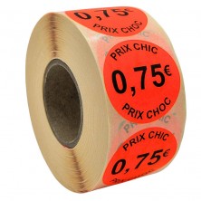 Stickers Soldes | Rouleau 1000 Étiquettes | Prix Choc: 0,75€