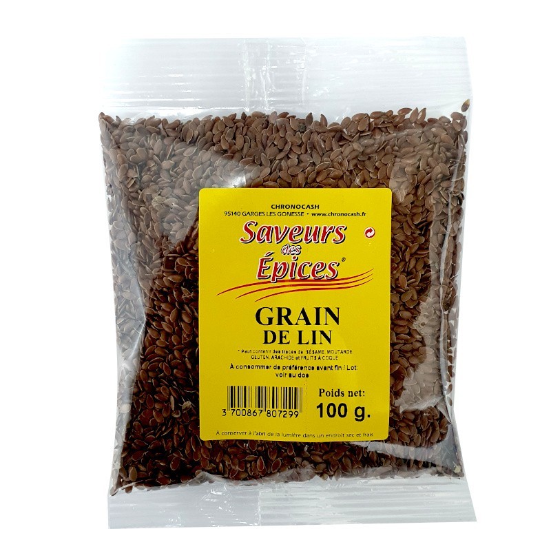 Graine de lin 100g-Epices sel & poivres-panierexpress