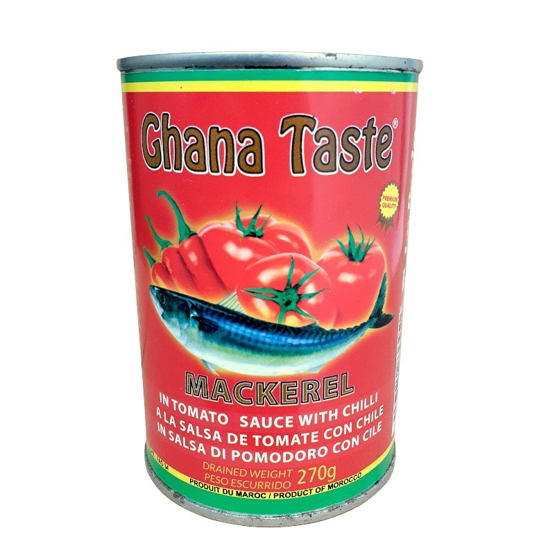 Maquereaux tomate piquante 425g ghana taste-Conserves et Bocaux-panierexpress